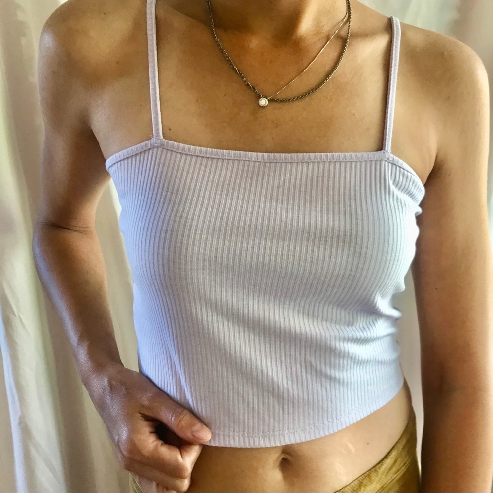 Pacsun |  lilac crop tank top-size S